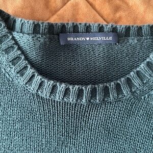 Brandy Melville Teal Green Knit Sweater